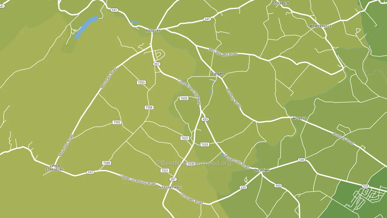 17244, PA block-group voter-turnout map