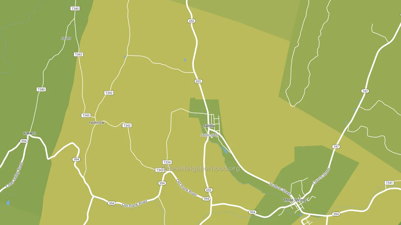 17253, PA block-group voter-turnout map