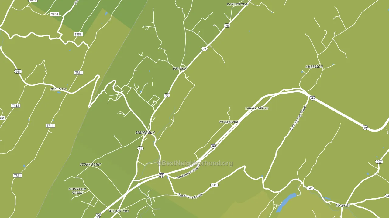 17262, PA block-group voter-turnout map