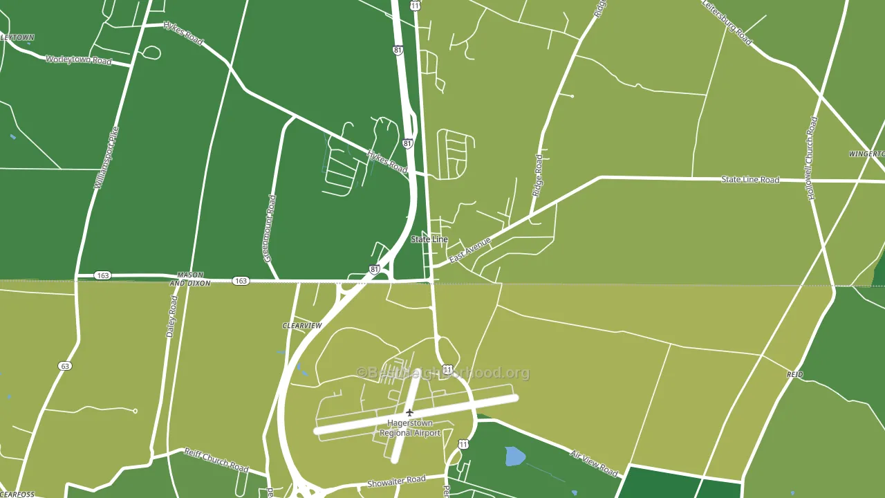 17263, PA block-group voter-turnout map