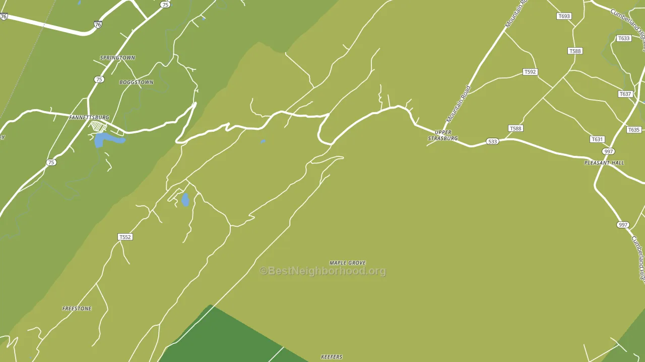 17265, PA block-group voter-turnout map