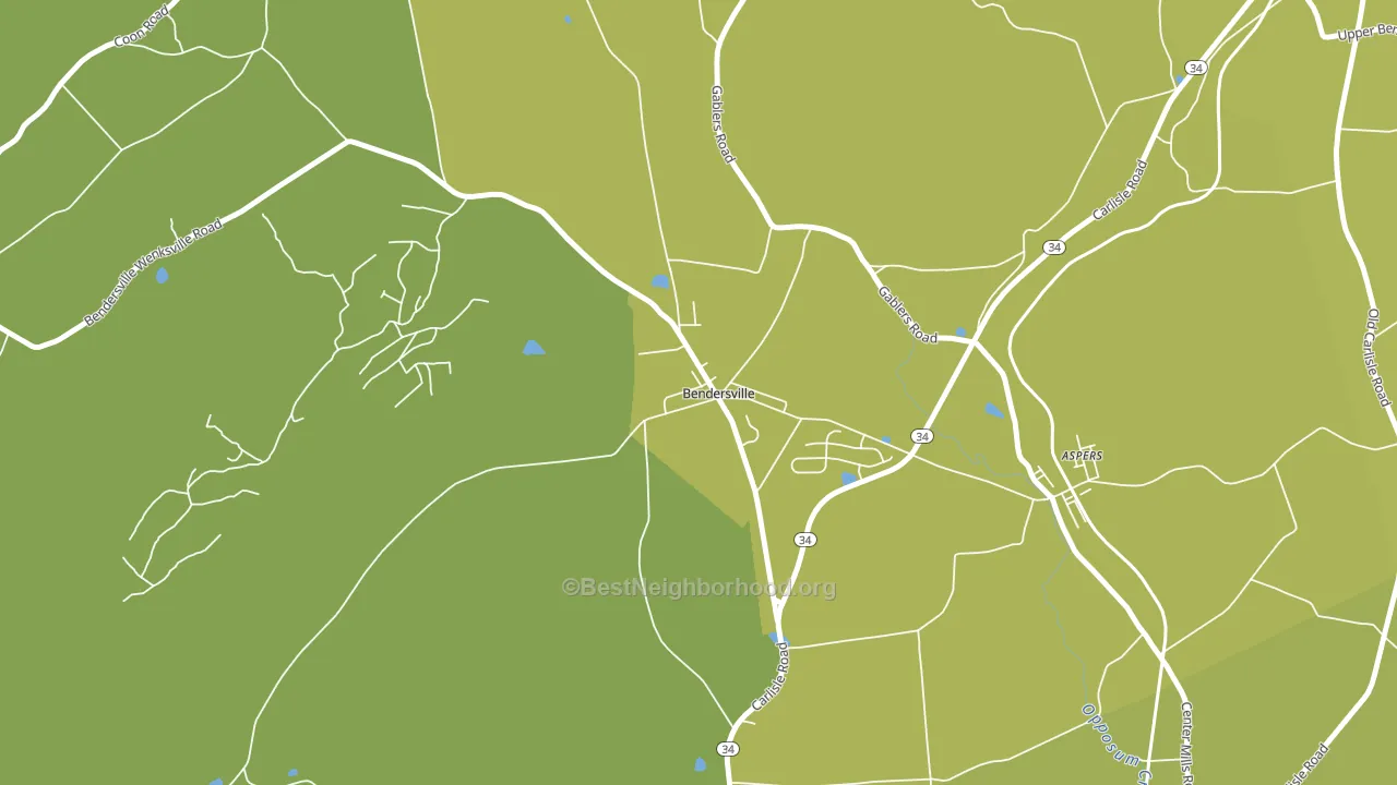 17306, PA block-group voter-turnout map