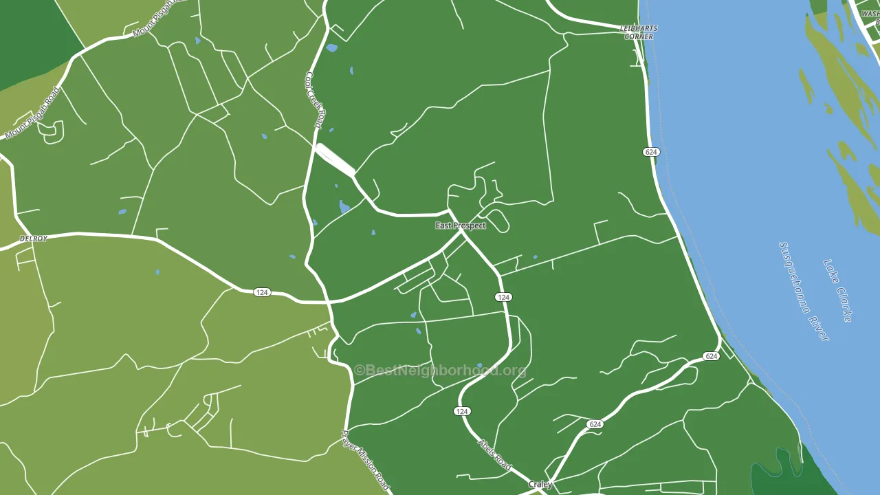 17317, PA block-group voter-turnout map