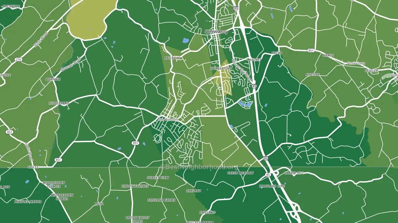 17349, PA block-group voter-turnout map