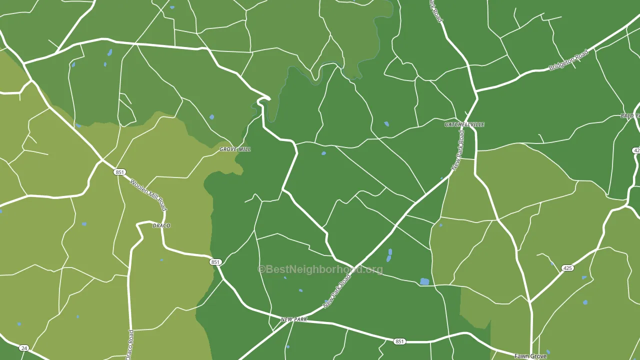 17352, PA block-group voter-turnout map