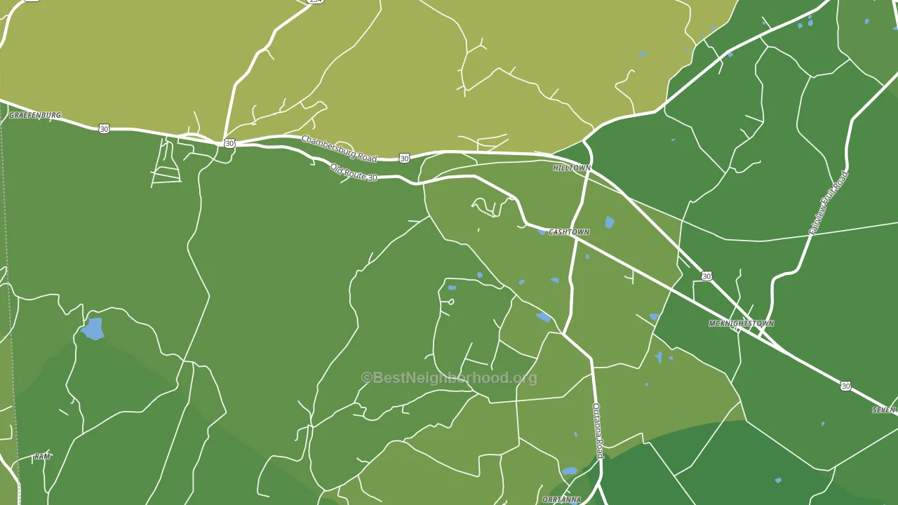 17353, PA block-group voter-turnout map