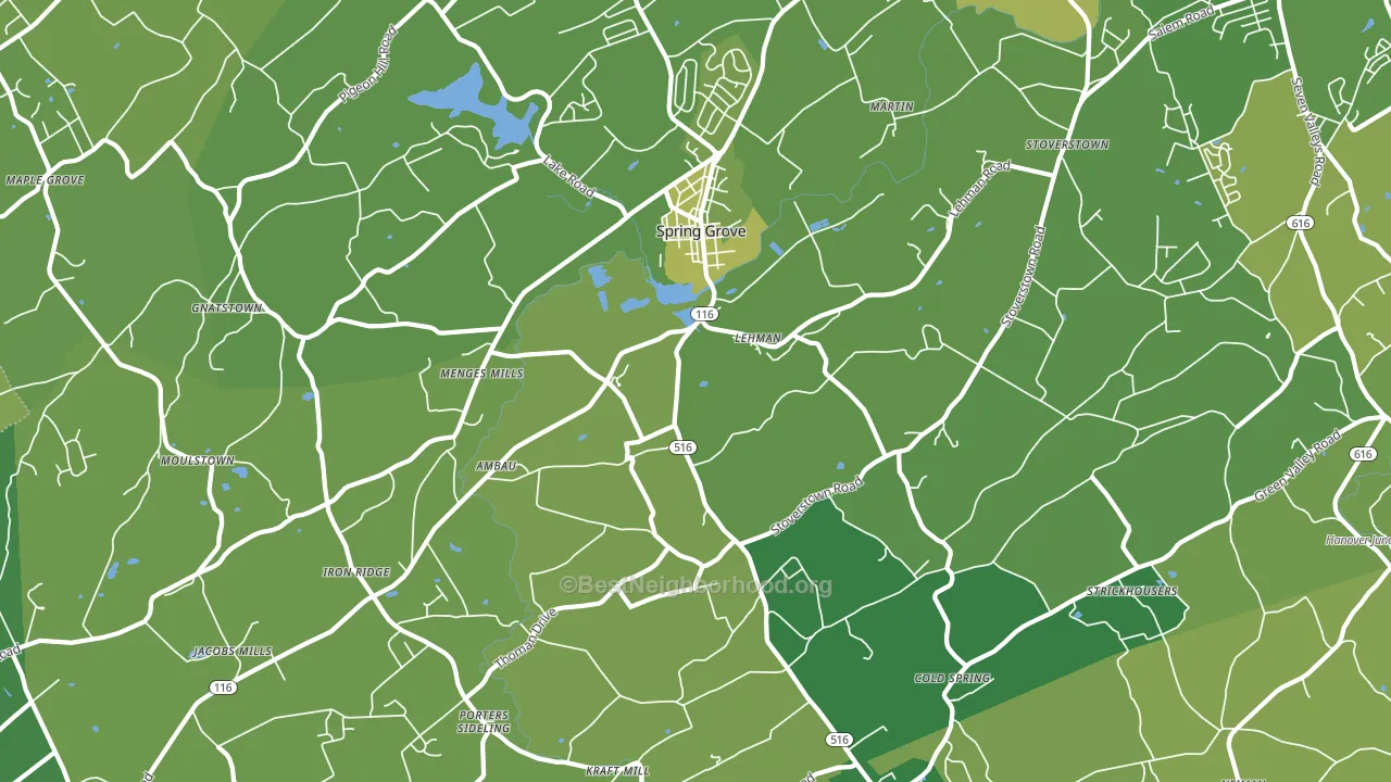 17362, PA block-group voter-turnout map