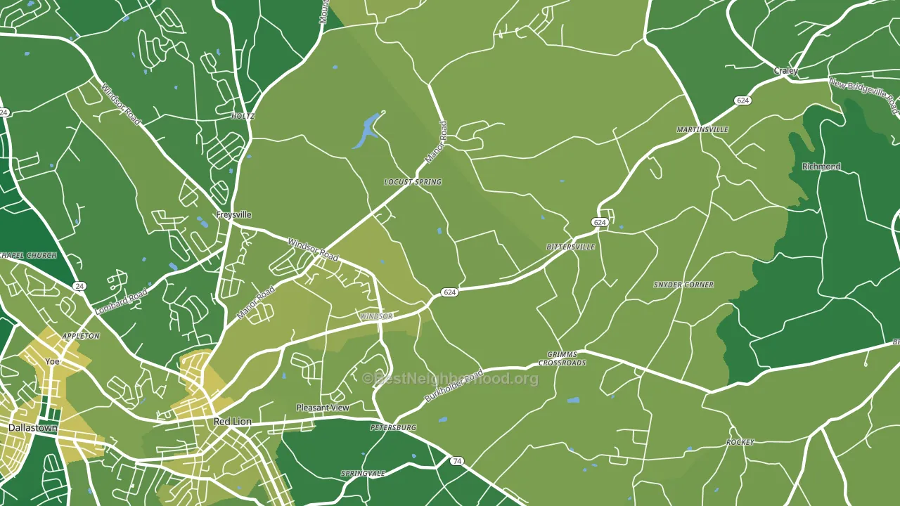 17366, PA block-group voter-turnout map