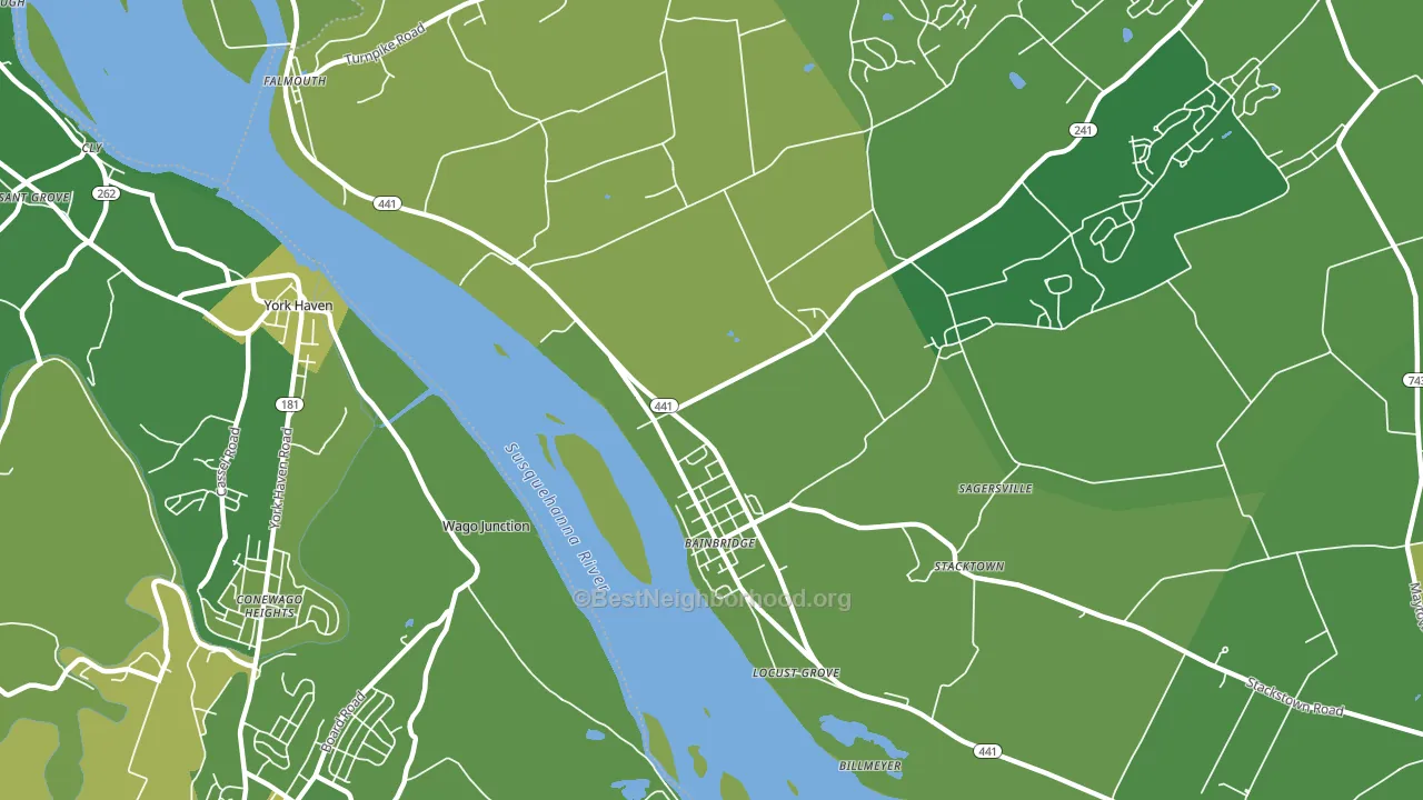17502, PA block-group voter-turnout map
