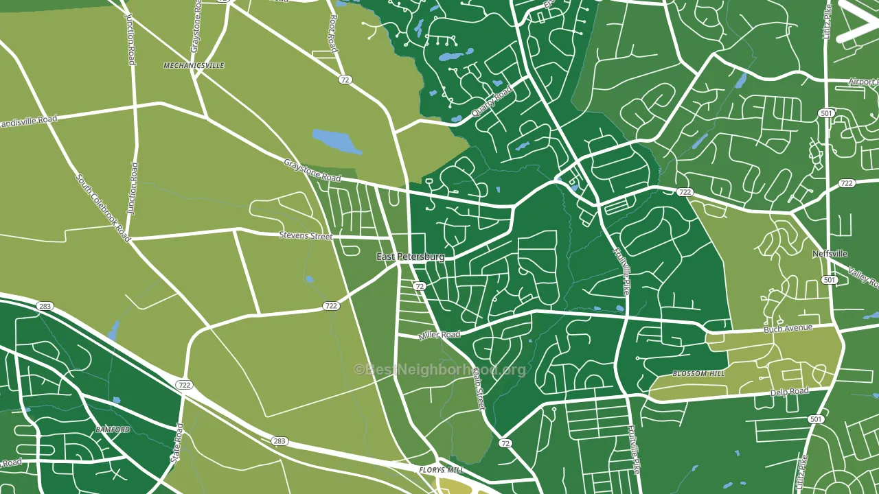 17520, PA block-group voter-turnout map