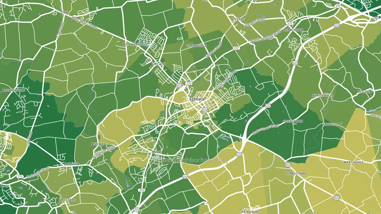 17522, PA block-group voter-turnout map