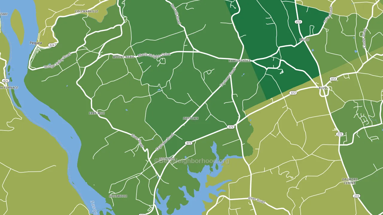 17532, PA block-group voter-turnout map