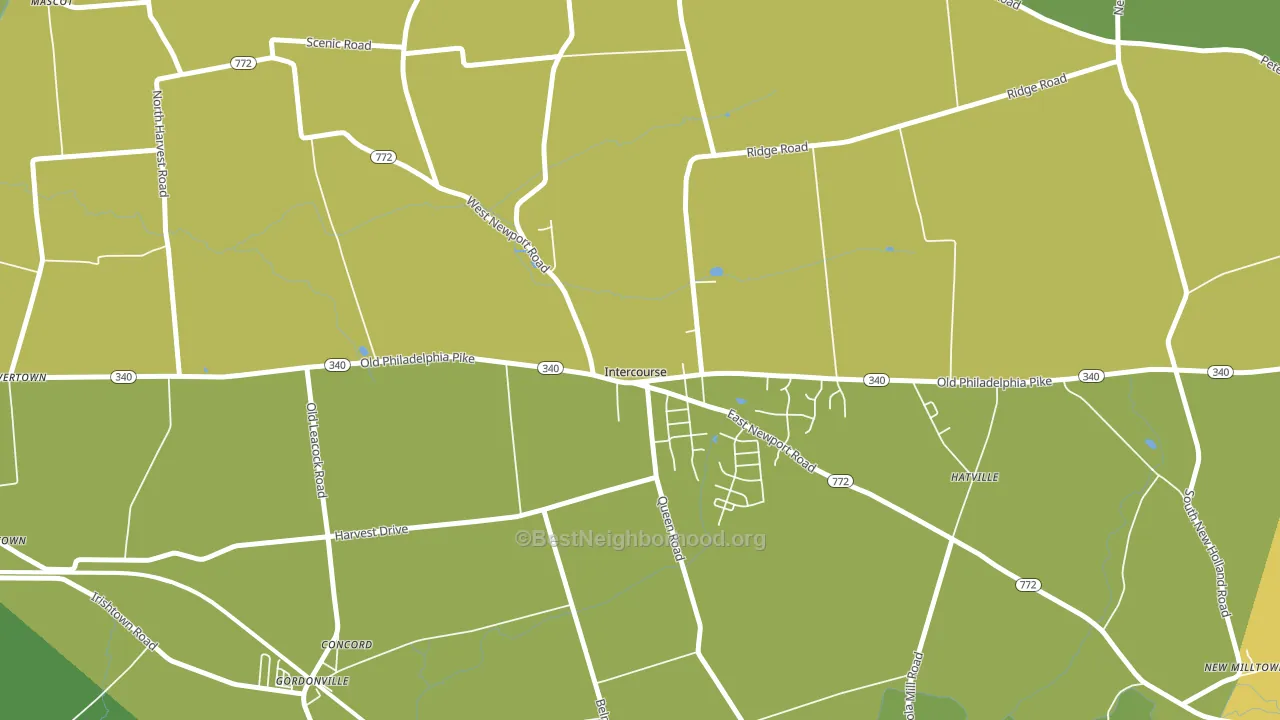 17534, PA block-group voter-turnout map