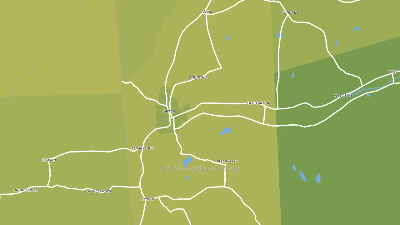 17724, PA block-group voter-turnout map