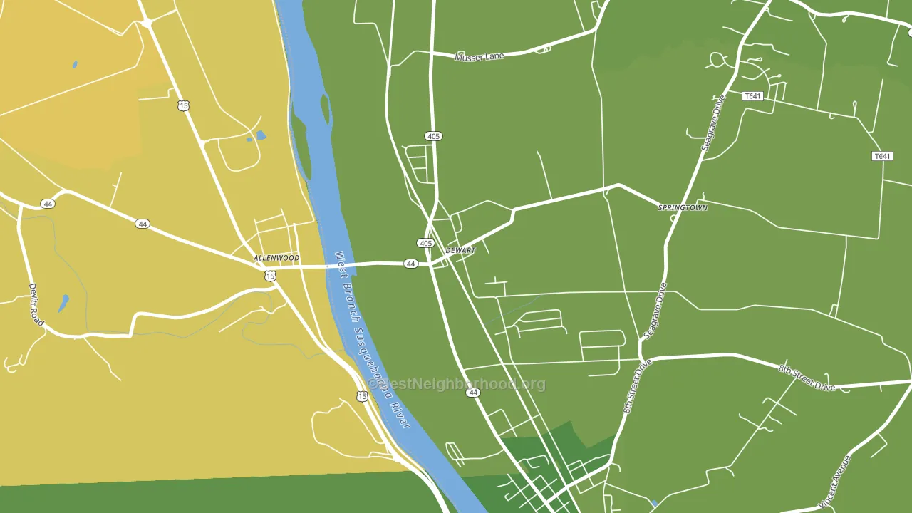 17730, PA block-group voter-turnout map