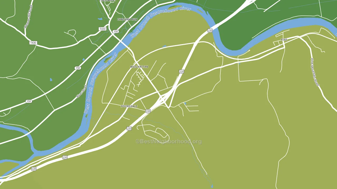 17748, PA block-group voter-turnout map