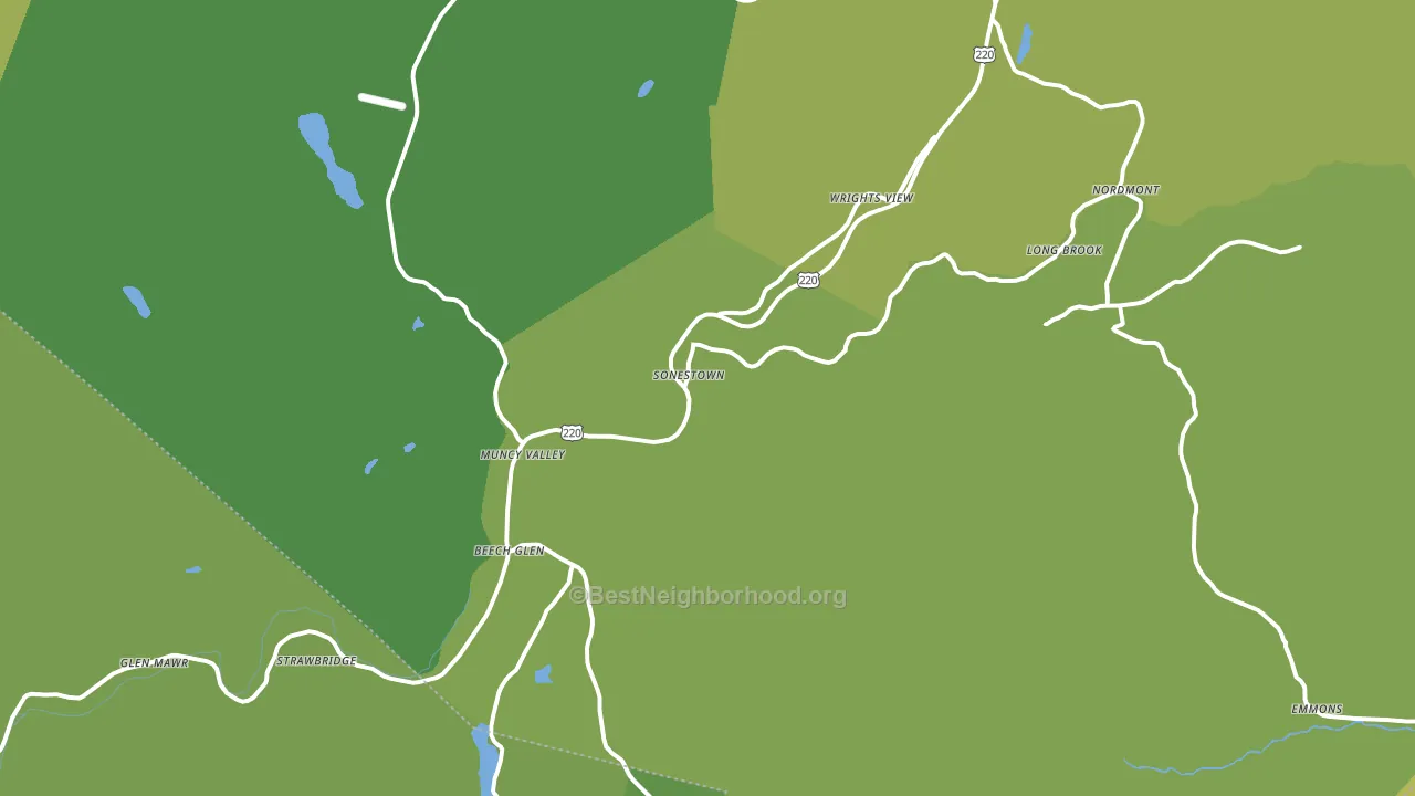 17758, PA block-group voter-turnout map
