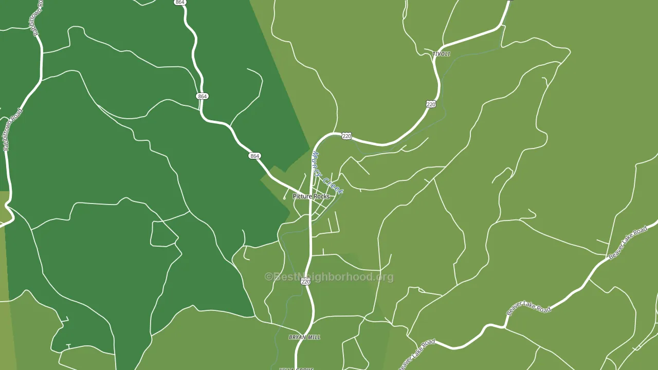 17762, PA block-group voter-turnout map