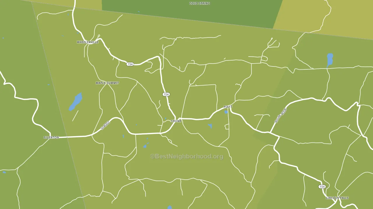 17768, PA block-group voter-turnout map