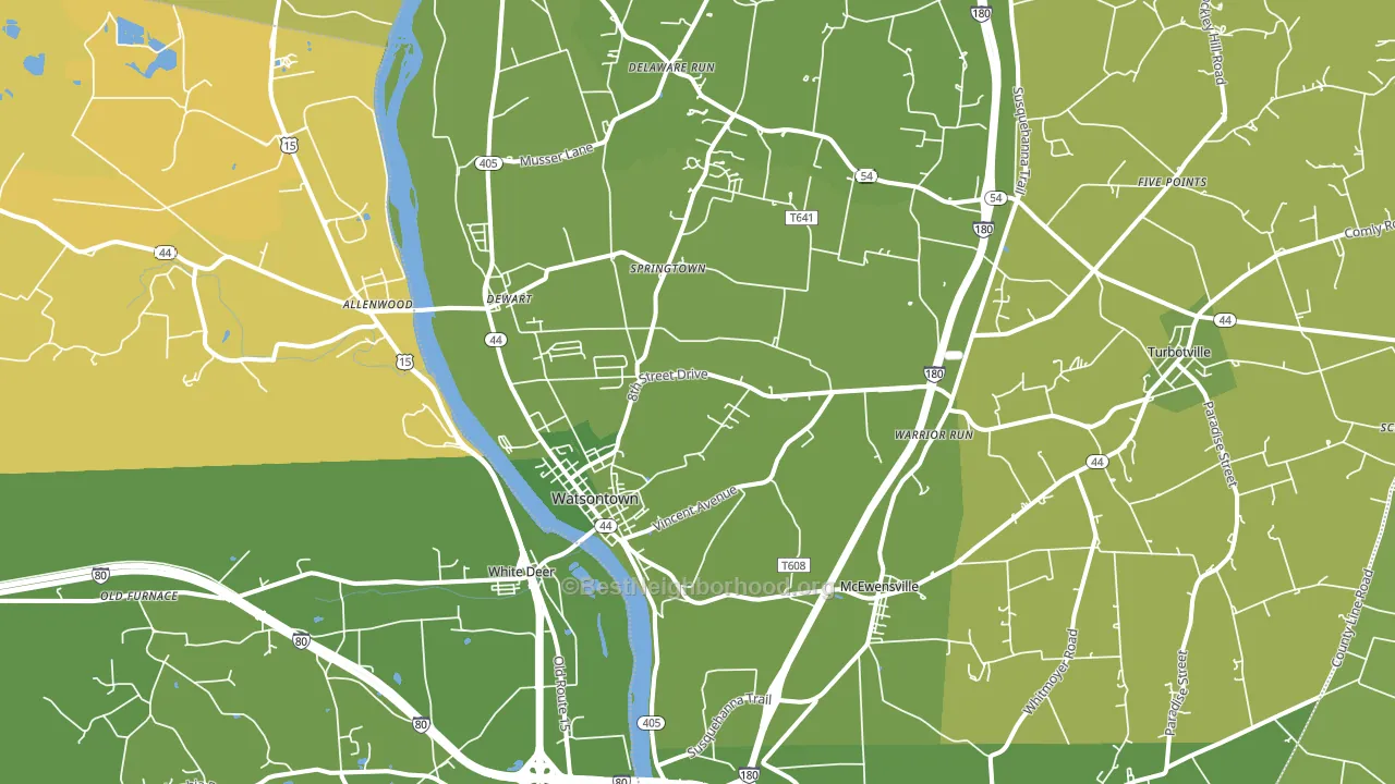17777, PA block-group voter-turnout map