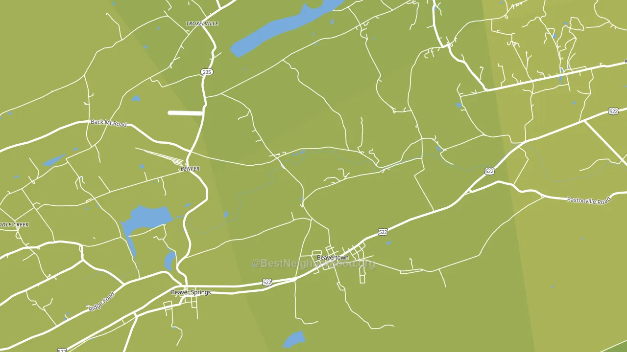 17813, PA block-group voter-turnout map