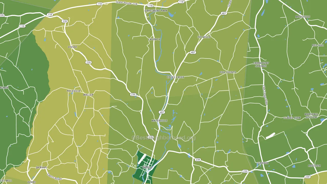 17814, PA block-group voter-turnout map
