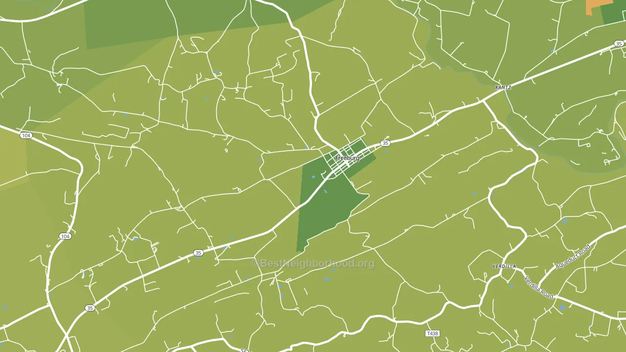17827, PA block-group voter-turnout map