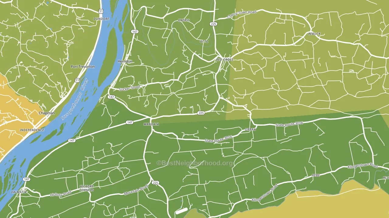 17830, PA block-group voter-turnout map