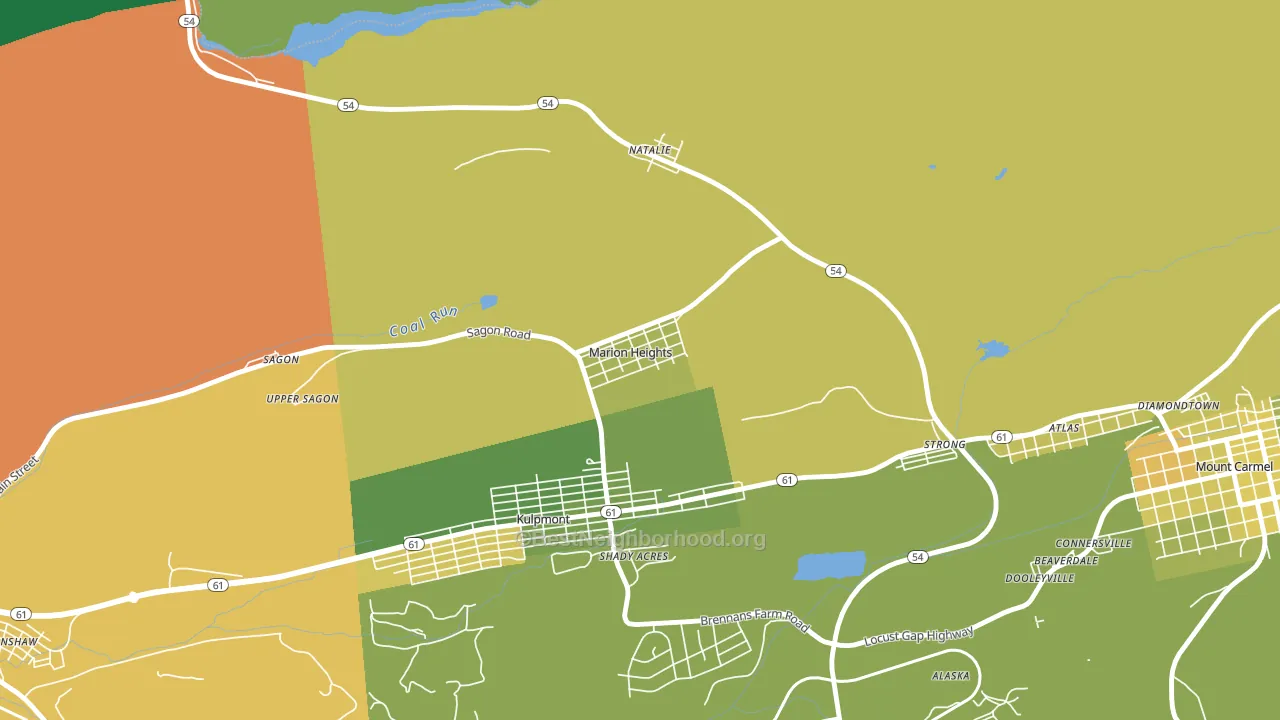 17832, PA block-group voter-turnout map