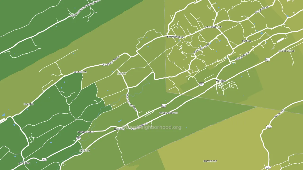 17841, PA block-group voter-turnout map