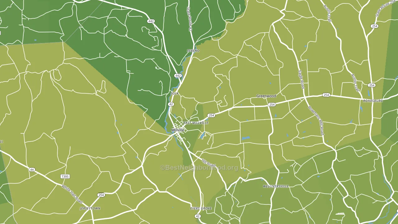 17846, PA block-group voter-turnout map