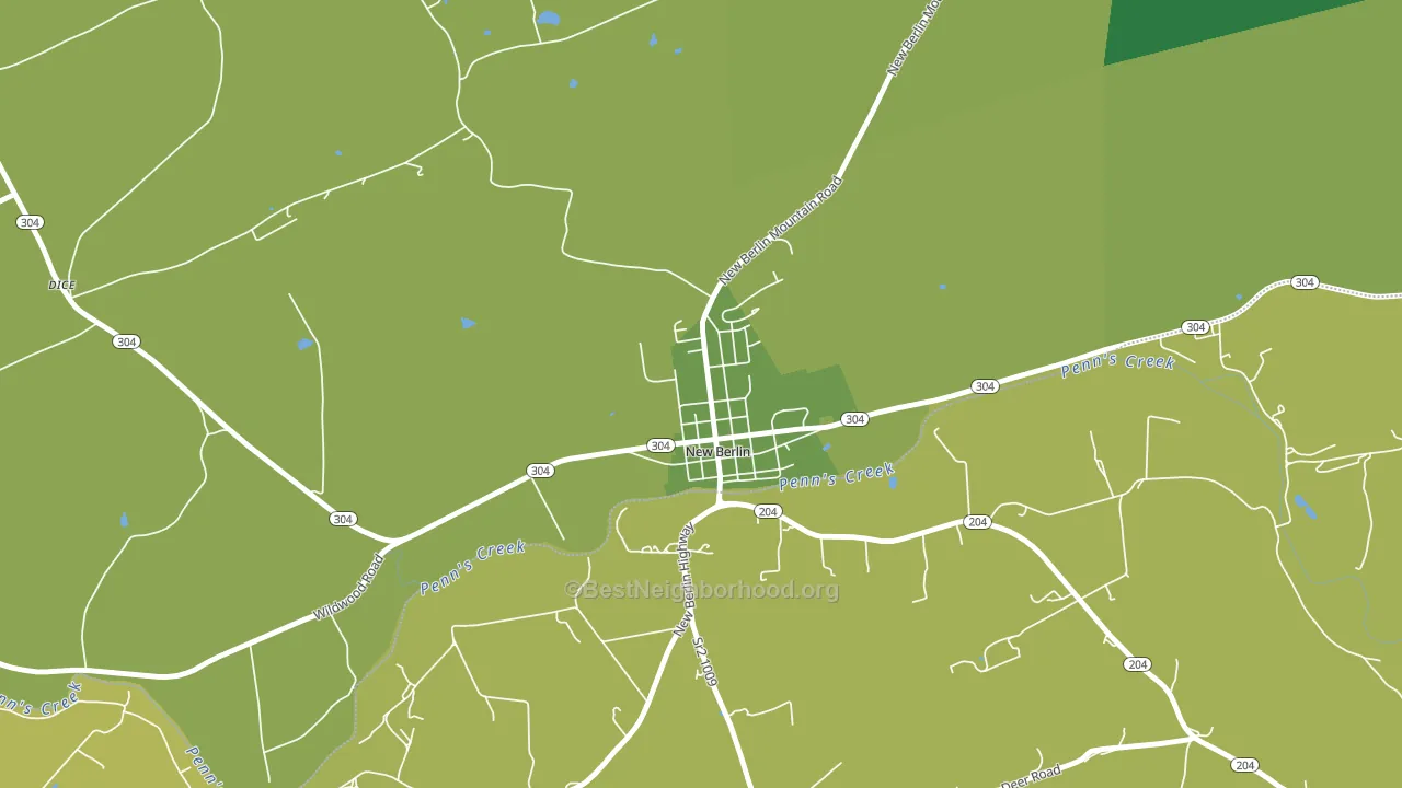 17855, PA block-group voter-turnout map