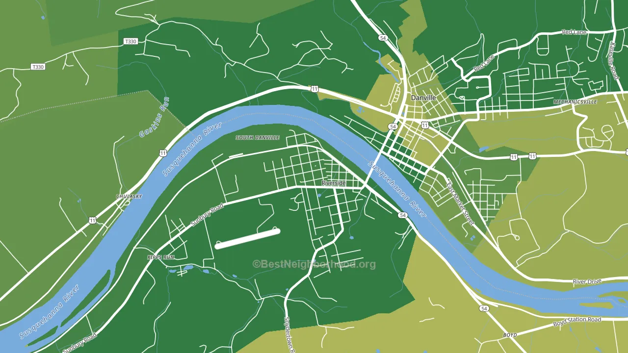 17868, PA block-group voter-turnout map