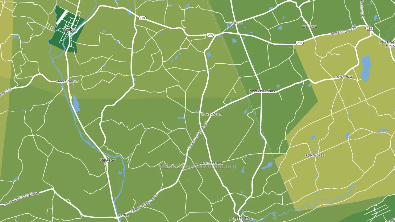 17878, PA block-group voter-turnout map