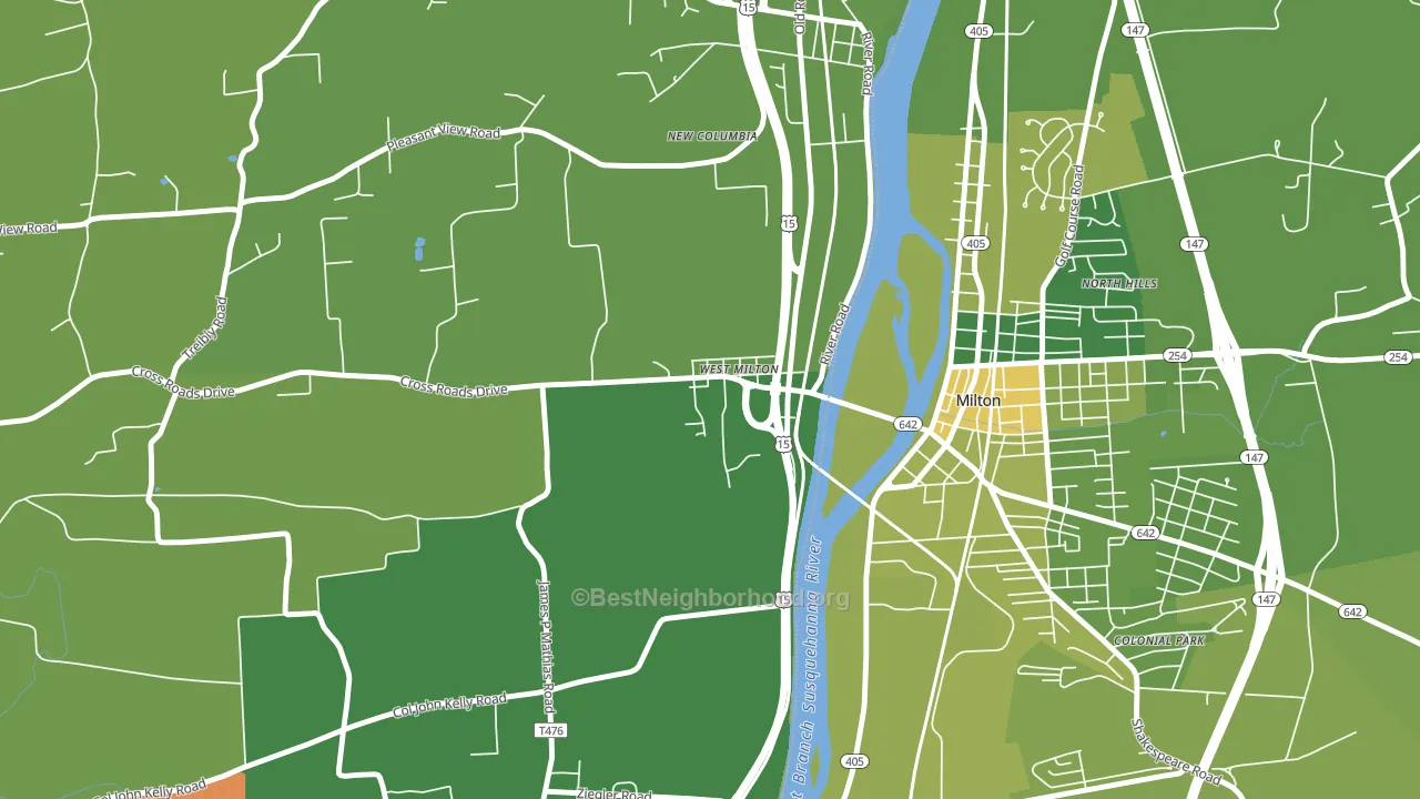 17886, PA block-group voter-turnout map