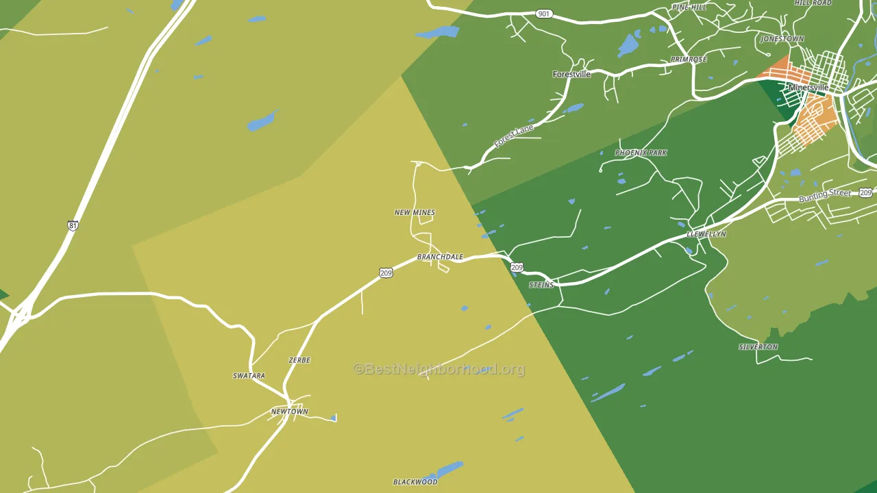 17923, PA block-group voter-turnout map