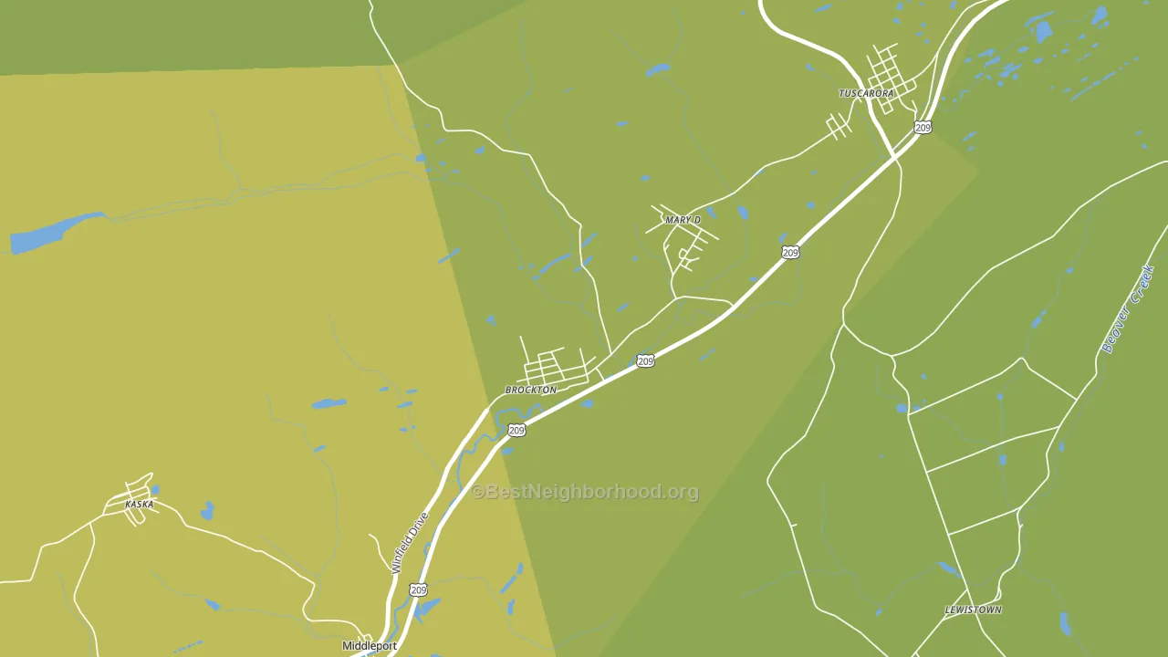 17925, PA block-group voter-turnout map
