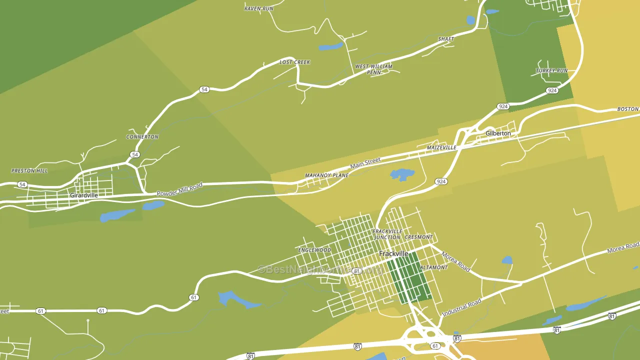 17949, PA block-group voter-turnout map