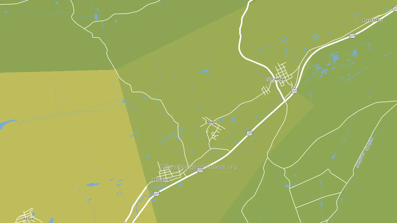 17952, PA block-group voter-turnout map