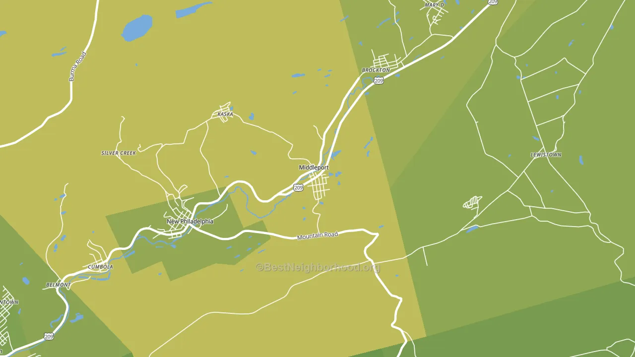 17953, PA block-group voter-turnout map