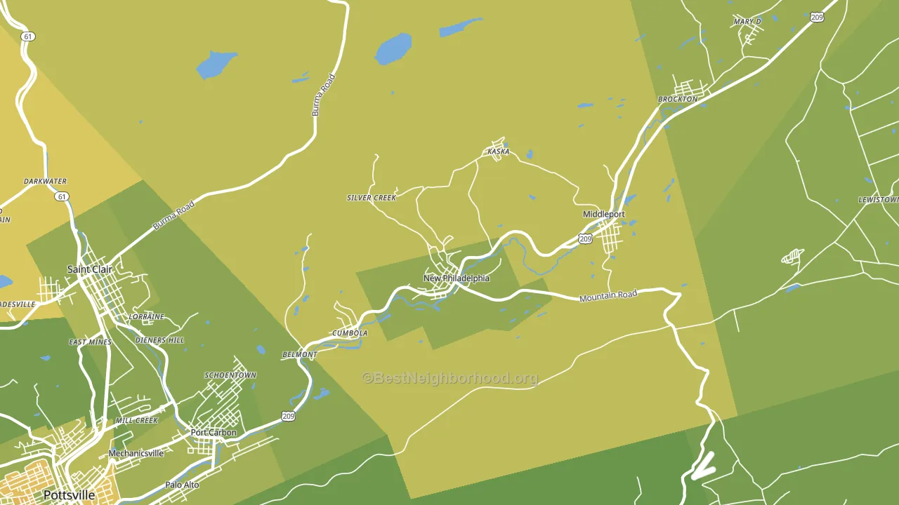 17959, PA block-group voter-turnout map