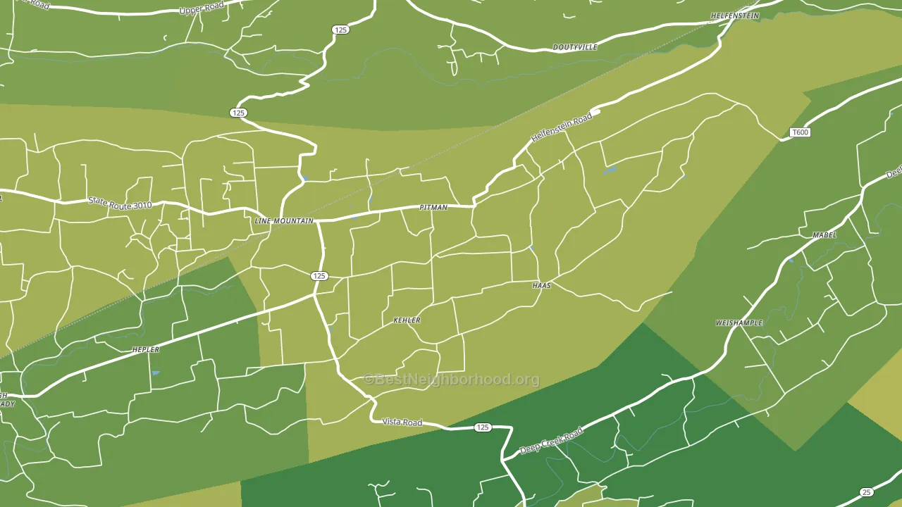 17964, PA block-group voter-turnout map