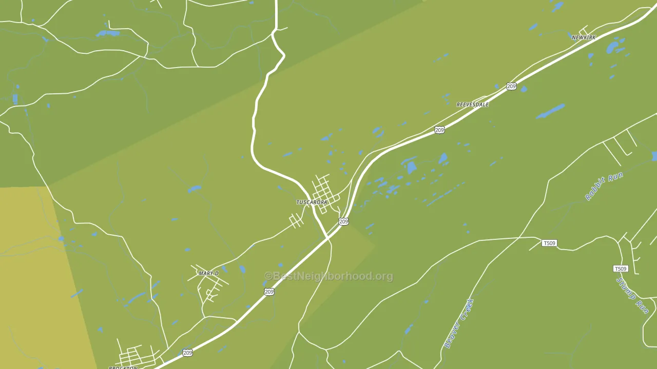 17982, PA block-group voter-turnout map