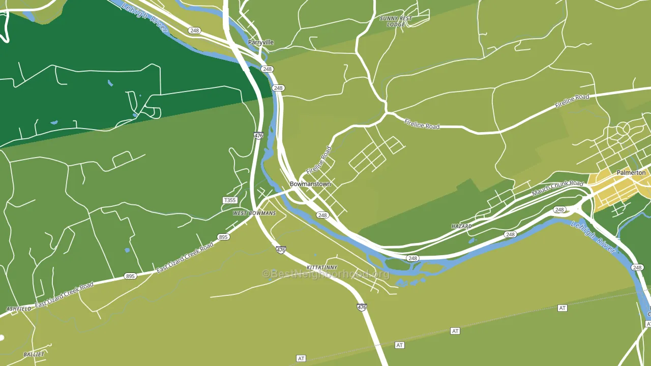 18030, PA block-group voter-turnout map