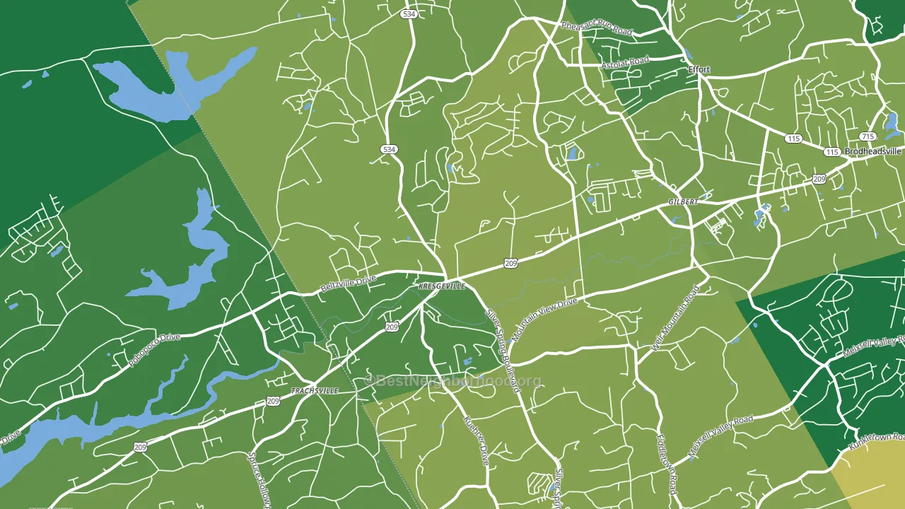 18058, PA block-group voter-turnout map