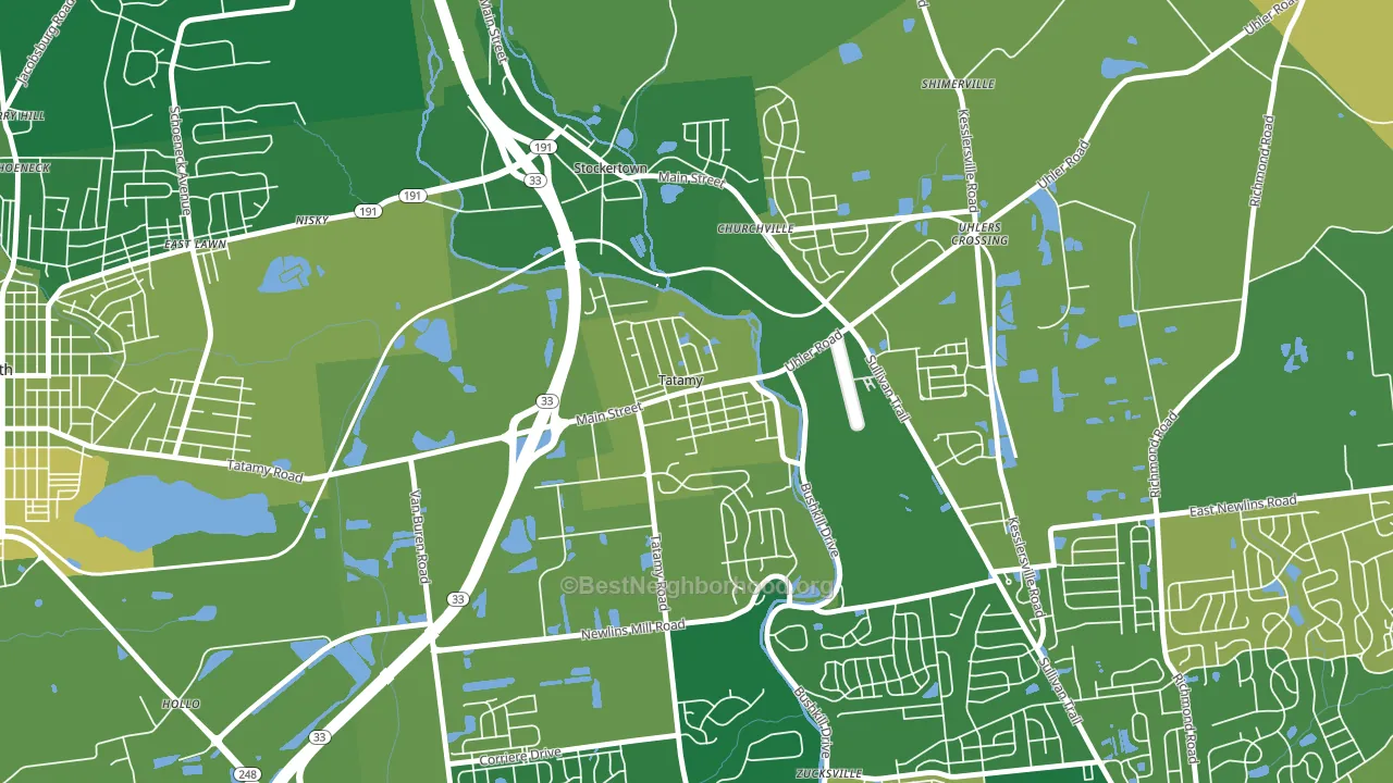 18085, PA block-group voter-turnout map