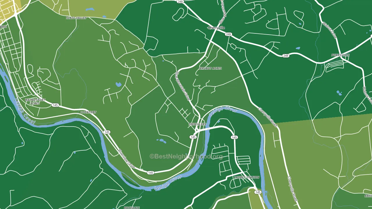 18086, PA block-group voter-turnout map