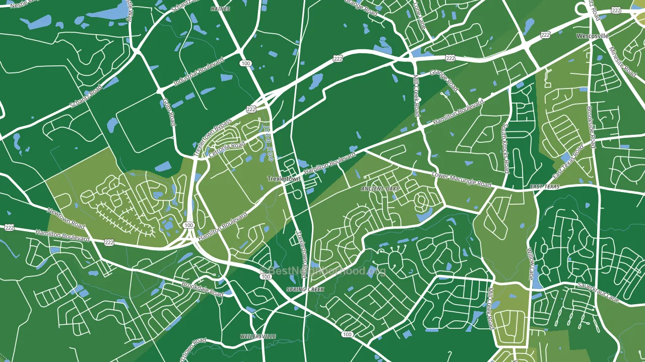 18087, PA block-group voter-turnout map