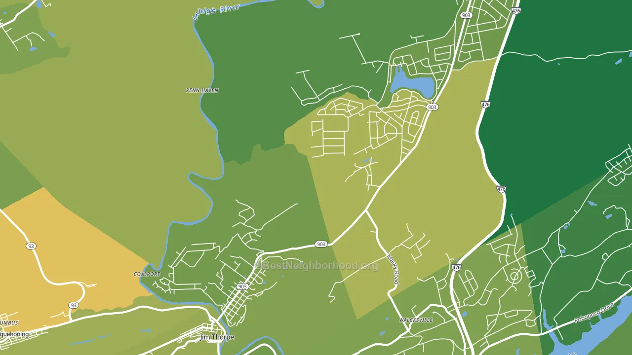 18229, PA block-group voter-turnout map