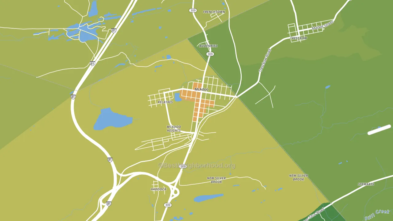 18237, PA block-group voter-turnout map